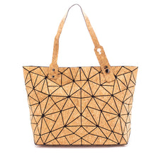 Load image into Gallery viewer, Geometric-Cork-Tote-Handbag.jpg
