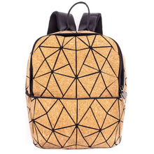 Load image into Gallery viewer, Women-Geometric-Cork-Backpack.jpg
