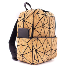 Load image into Gallery viewer, Women-Geometric-Cork-Backpack.jpg
