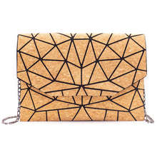 Load image into Gallery viewer, Cork-Geometric-Chain-Crossbody-Bag.jpg
