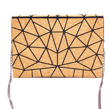 Load image into Gallery viewer, Cork-Geometric-Chain-Crossbody-Bag.jpg
