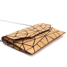 Load image into Gallery viewer, Cork-Geometric-Chain-Crossbody-Bag.jpg
