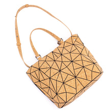 Load image into Gallery viewer, Cross-road-Women-Geometric-Cork-Handbag.jpg
