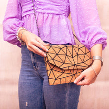 Load image into Gallery viewer, Cork-Geometric-Chain-Crossbody-Bag.jpg
